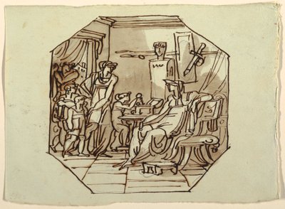 Cornelia, matka Gracchi, Palazzo Cavina, Faenza od Felice Giani