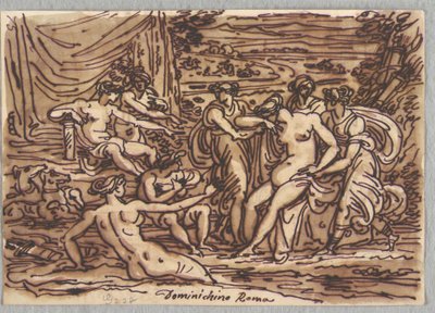 Diana a Callisto, po Domenichinovi od Felice Giani