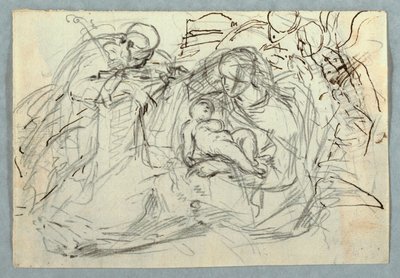 Kresba, Svatá rodina, 1800-1825 od Felice Giani