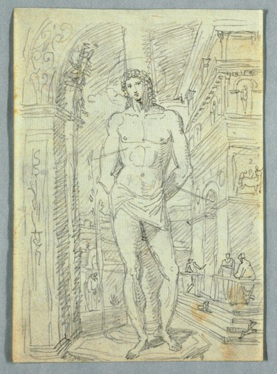 Kresba, studie ženských a dětských hlav a rukou, 1810-20 od Felice Giani