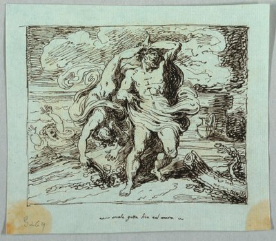 Hercules vrhá Lichase do moře od Felice Giani