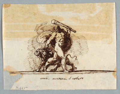 Herkules a Cerberus od Felice Giani