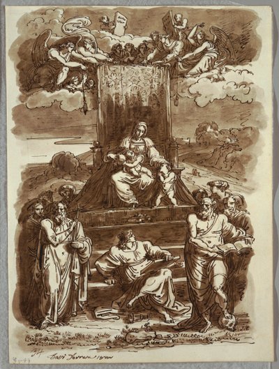 Madonna na trůnu od Felice Giani