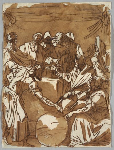 Magi Conversing about Heavenly Body, po Perino del Vaga od Felice Giani