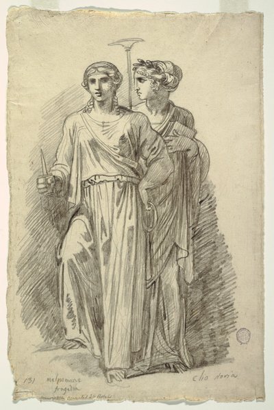 Melpomene, Múza tragédie a Clio, Múza historie od Felice Giani