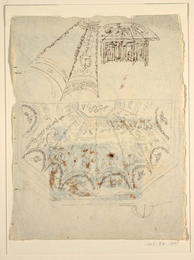 Studie pro pokoj Apollo, Palazzo Milzetti, Faenza od Felice Giani