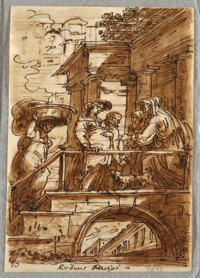 Studie o vizitaci podle Petra Paula Rubense od Felice Giani