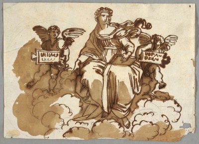 Teologie, po Raphael Sansio, Stanza della Segnatura, Vatikán od Felice Giani