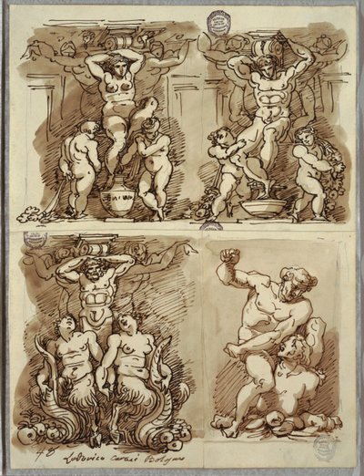Tři Hermové, Studie po Carracci od Felice Giani