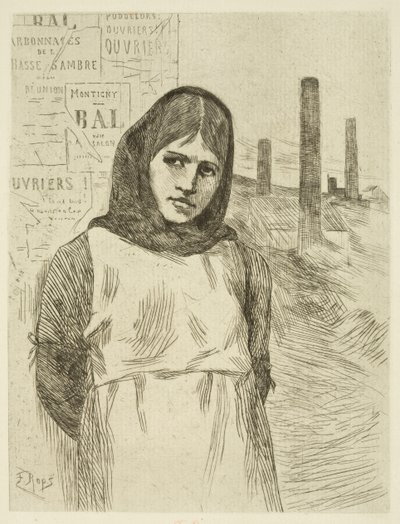 Stávka (Uhlířka) od Félicien Rops