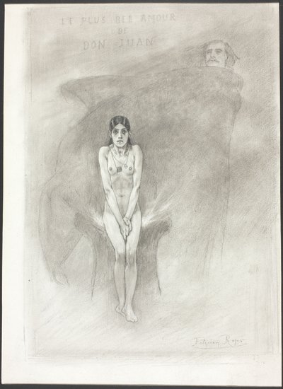 Největší láska Dona Juana od Félicien Rops
