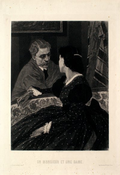 Pán a dáma od Félicien Rops