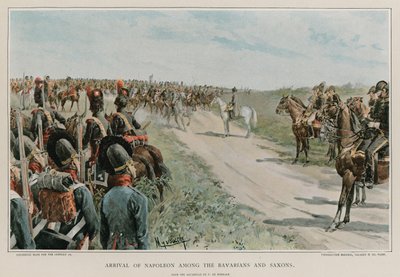 Příchod Napoleona mezi Bavory a Sasy od Felicien baron de Myrbach Rheinfeld