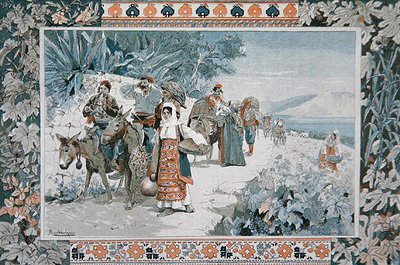 Odjezd na vinobraní v Dalmácii od Felicien baron de Myrbach Rheinfeld