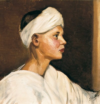Hlava mladého vřesoviště (olej na plátně, první polovina 20. století) od Felipe Abarzuza y Rodriguez de Arias