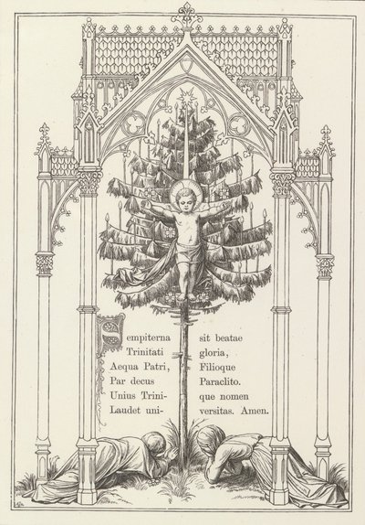 vánoční sen Průvod, 1867. od Felix A. Joerdens