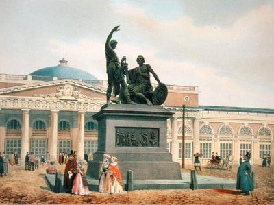 Pomník Minina a Požarského v Moskvě, 40. léta 19. století od Felix Benoist
