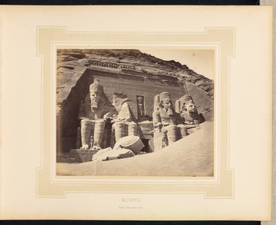 Egypt: chrám v Abú Simbelu, Núbie od Félix Bonfils