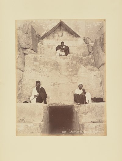 Vstup do Velké pyramidy od Félix Bonfils