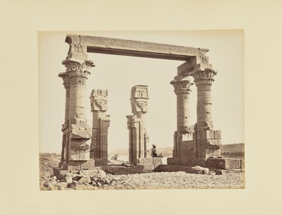 Núbie. Chrám v Kerdasêhu, Egypt od Félix Bonfils