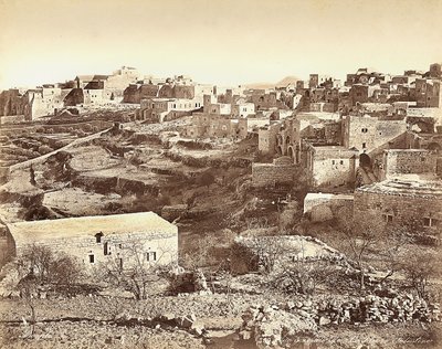 Panoramatický pohled na Betlém, Izrael od Félix Bonfils
