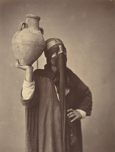 Převozník vody v Káhiře, asi 1870 (foto) od Félix Bonfils