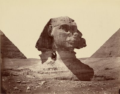 Sfinga a pyramidy od Félix Bonfils