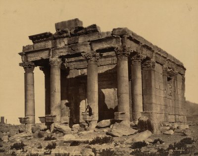 Chrám Bel nebo Baal Shamin, Palmyra, c. 1875 (foto) od Félix Bonfils