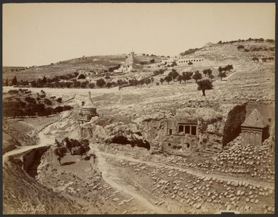 Údolí Josafat od Félix Bonfils