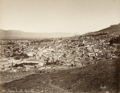 Pohled na Smyrnu v Turecku od Félix Bonfils
