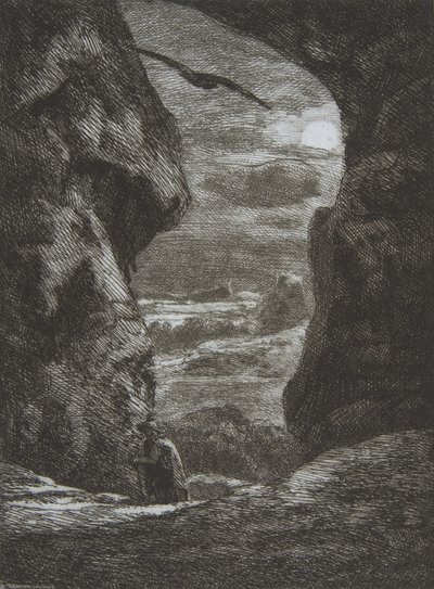Sbohem Karpatz, 1857. od Felix Bracquemond