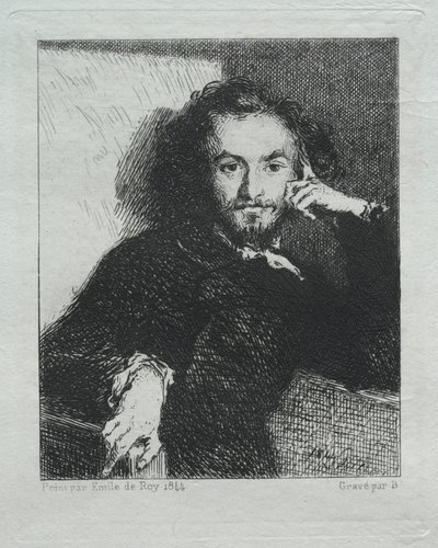 Baudelaire, po Emilu de Roy od Felix Bracquemond