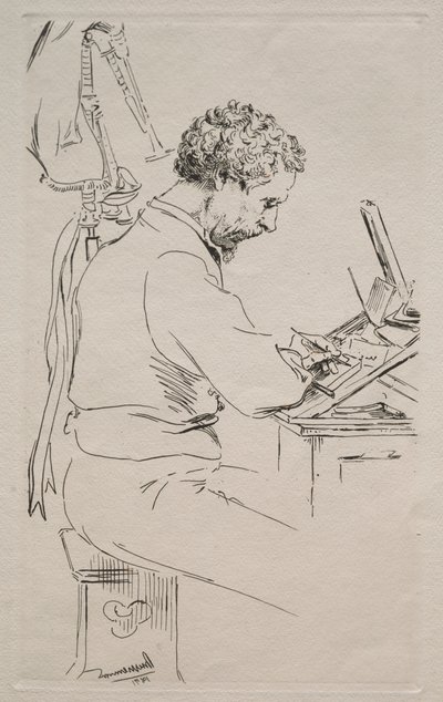 Charles Kean, 1871. od Felix Bracquemond