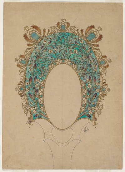 Designy pro ruční zrcátko, c. 1900-1902. od Felix Bracquemond