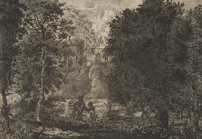 Plamen je blízko ohně, asi 1853-5. od Felix Bracquemond