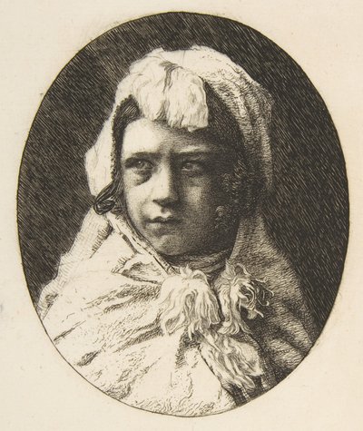 Portrét Henri Houssaye, jako dítě, 1855-60. od Felix Bracquemond