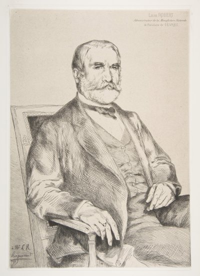 Portrét Louise Roberta, 1873. od Felix Bracquemond