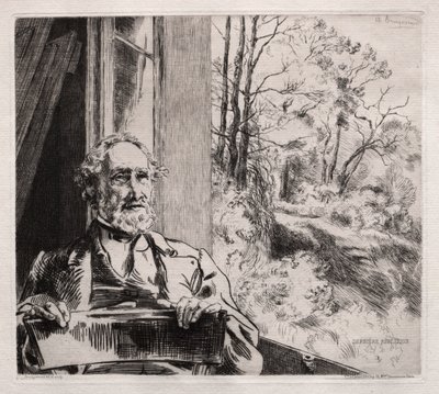 Portrét Meyer Heine od Felix Bracquemond