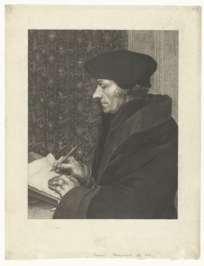 Portrét Aberfortha Erasma od Felix Bracquemond