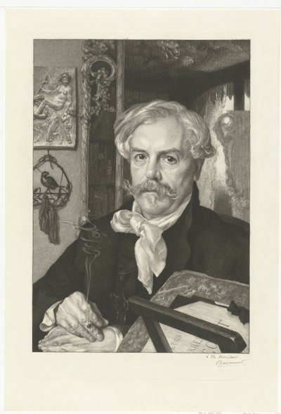 Portrét autora Edmonda de Goncourt Portrét Edmonda de Goncourt od Felix Bracquemond