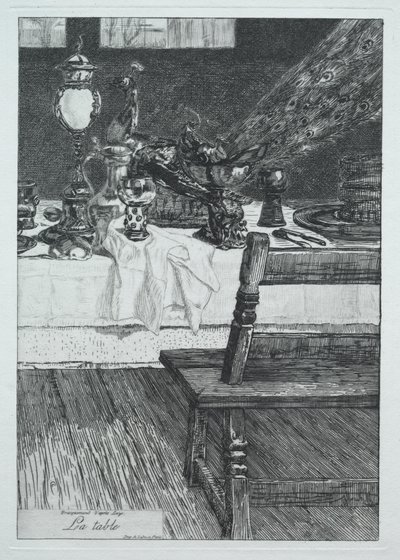 Stůl podle H. Leyse od Felix Bracquemond