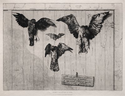 The Top of the Swing-Door, 1852 vytištěno 1865. od Felix Bracquemond