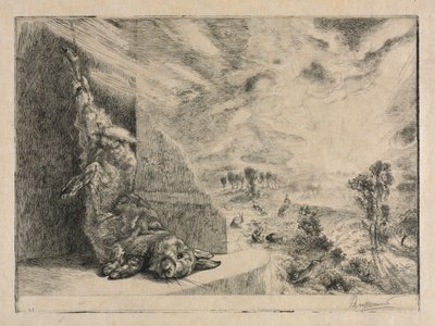 Divoký králík, 1891. od Felix Bracquemond