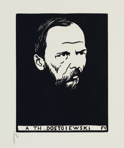 A Th. Dostoiewski, 1895 od Felix Edouard Vallotton