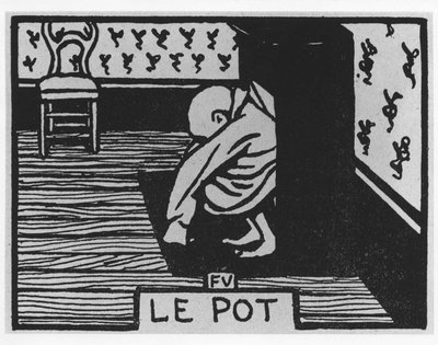 Carrot Poil: “”pot””, Jules Renard, ilustrace Felix Vallotton, ed. Flammarion. od Felix Edouard Vallotton