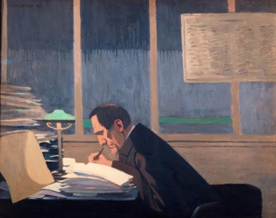 Felix Feneon v Revue Blanche od Felix Edouard Vallotton