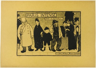 Frontispis do Paris Intense od Felix Edouard Vallotton