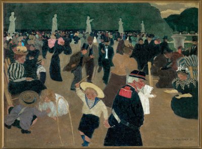 Lucemburské zahrady od Felix Edouard Vallotton