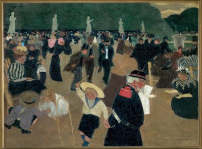 Lucemburská zahrada od Felix Edouard Vallotton