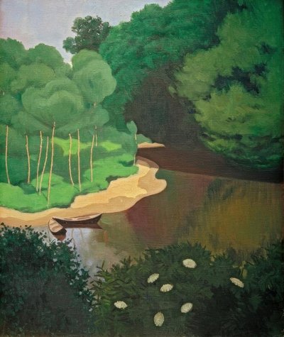 Dordogne v Carennacu od Felix Edouard Vallotton